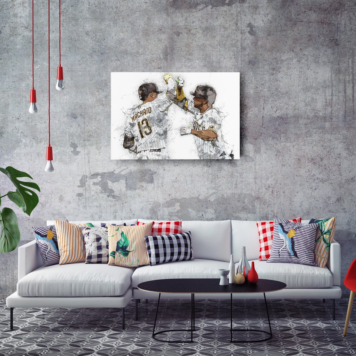 Manny Machado & Juan Soto Canvas Art – San Diego Padres Wall Decor