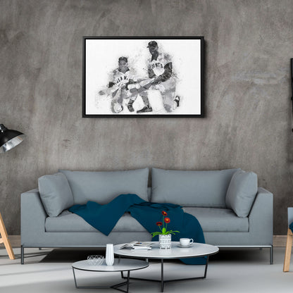 Willie Mays & Willie McCovey Canvas Art – San Francisco Giants Wall Decor