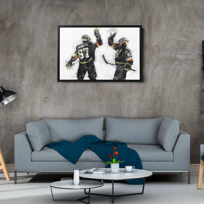 Max Pacioretty & Mark Stone Canvas Art – Vegas Golden Knights Wall Decor