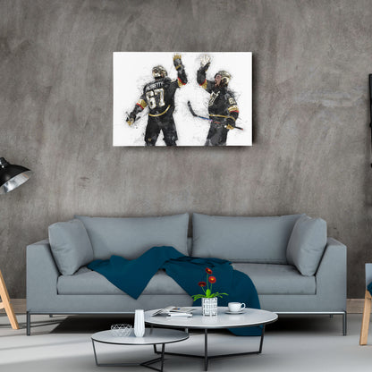 Max Pacioretty & Mark Stone Canvas Art – Vegas Golden Knights Wall Decor