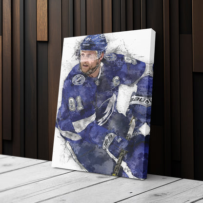 Steven Stamkos Canvas Art – Tampa Bay Lightning Wall Decor