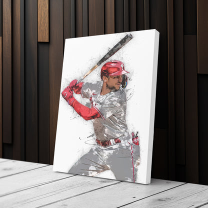 Trea Turner Canvas Art – Philadelphia Phillies Wall Decor