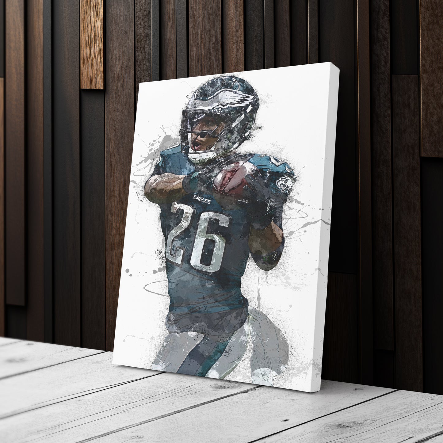 Saquon Barkley Canvas Art - Philadelphia Eagles Wall Decor