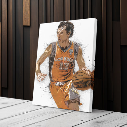 Steve Nash Canvas Art – Phoenix Suns Wall Decor