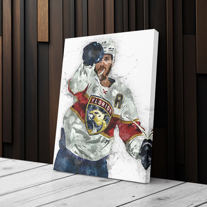 Matt Tkachuk Canvas Art – Florida Panthers Wall Decor