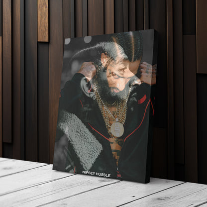 Nipsey Hussle Canvas – Rap Legend Wall Art for Studio Decor