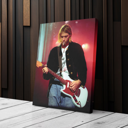 Kurt Cobain Canvas – Nirvana Rock Legend Wall Art