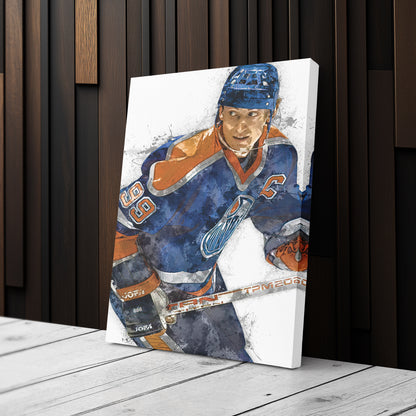 Wayne Gretzky Canvas Art – Edmonton Oilers Wall Decor