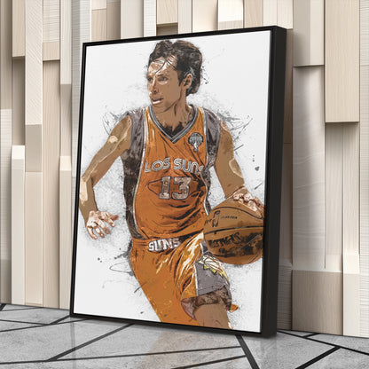 Steve Nash Canvas Art – Phoenix Suns Wall Decor