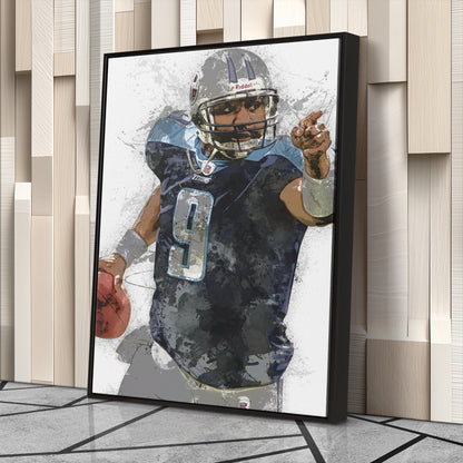 Steve McNair Canvas Art – Tennessee Titans Wall Decor