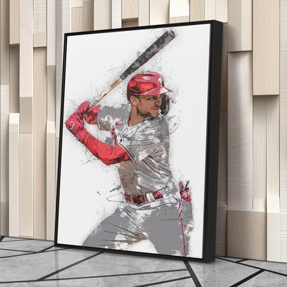 Trea Turner Canvas Art – Philadelphia Phillies Wall Decor