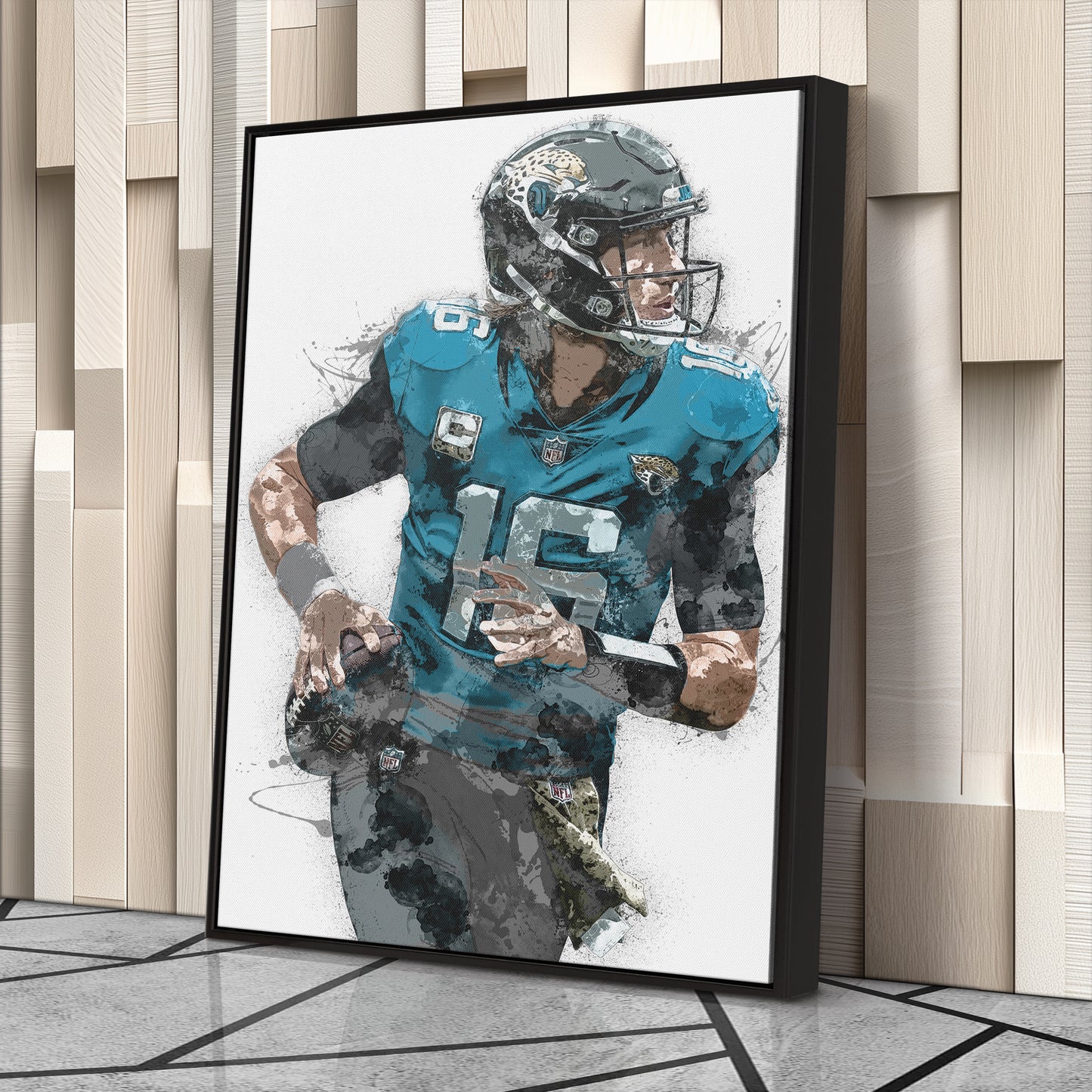 Trevor Lawrence Canvas Art – Jacksonville Jaguars Wall Decor