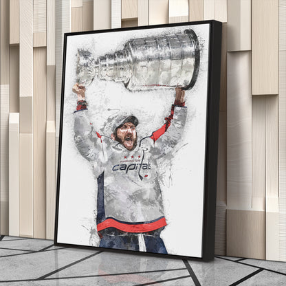Alexander Ovechkin Canvas Art - Washington Capitals Wall Decor