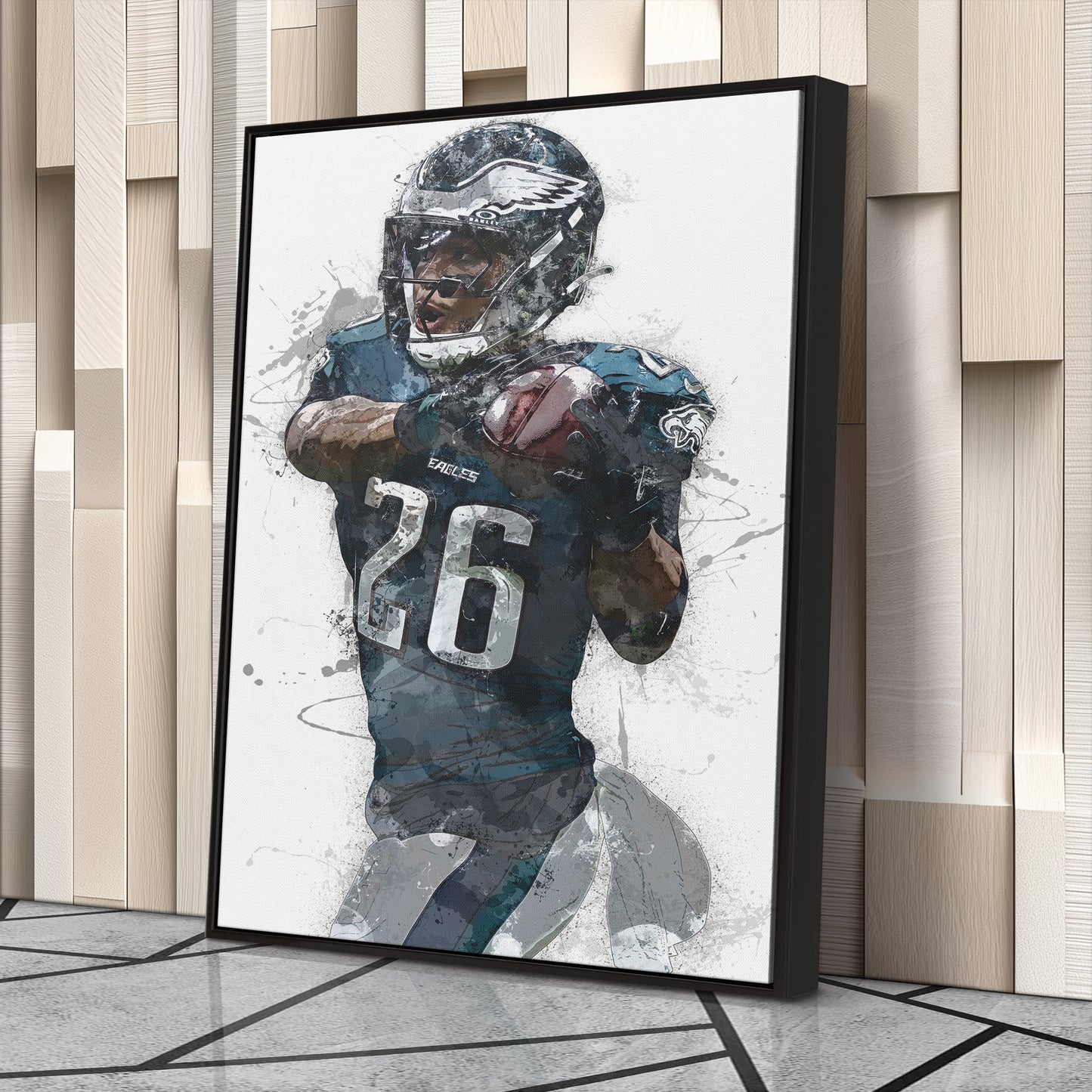 Saquon Barkley Canvas Art - Philadelphia Eagles Wall Decor