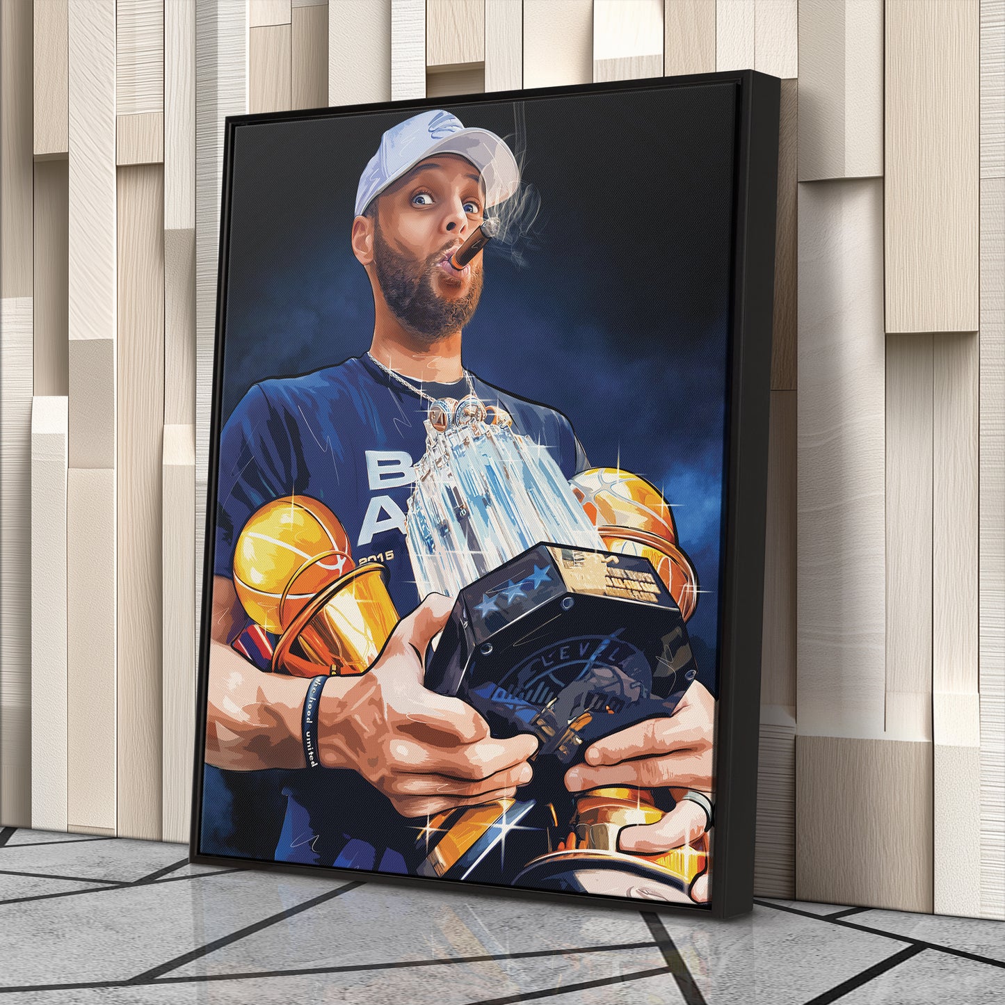Stephen Curry Canvas – NBA Wall Art for Kids Decor