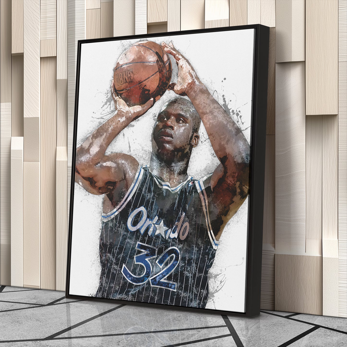 Shaquille O'Neal Canvas Art – Orlando Magic Wall Decor