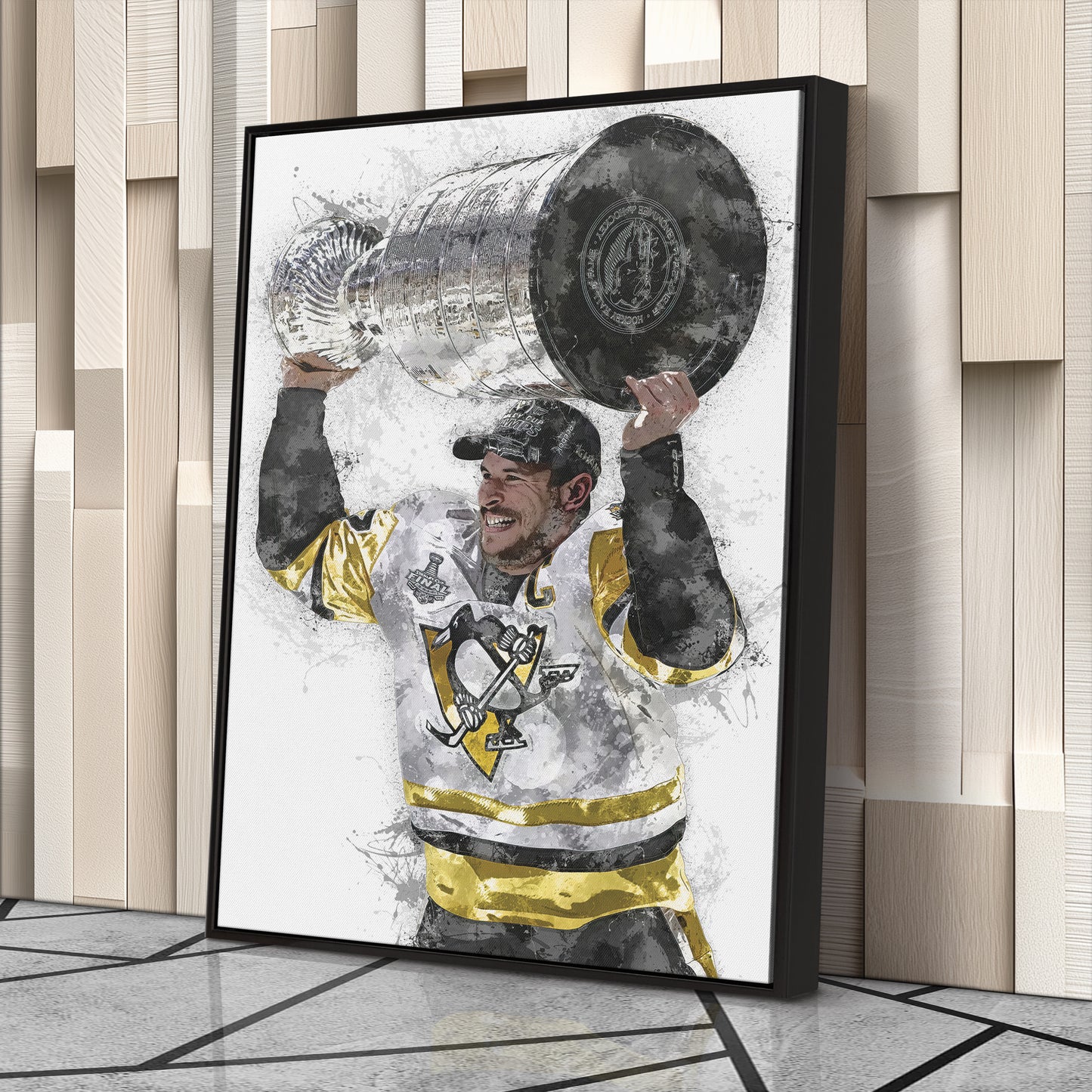 Sidney Crosby Canvas Art – Pittsburgh Penguins Wall Decor
