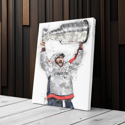 Alexander Ovechkin Canvas Art - Washington Capitals Wall Decor