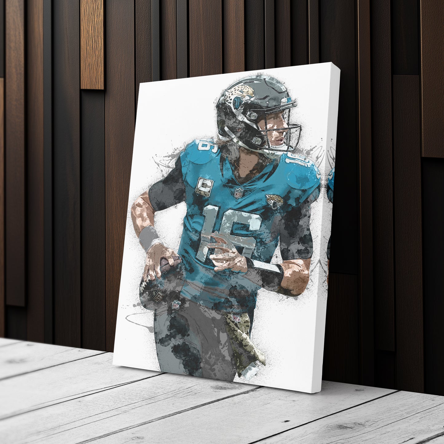 Trevor Lawrence Canvas Art – Jacksonville Jaguars Wall Decor