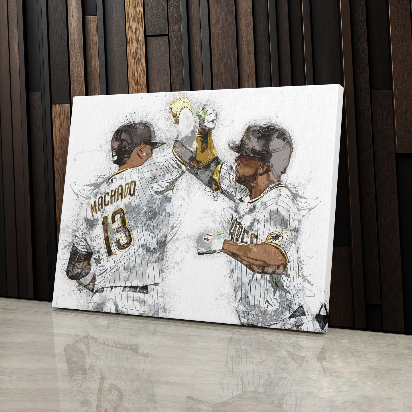 Manny Machado & Juan Soto Canvas Art – San Diego Padres Wall Decor