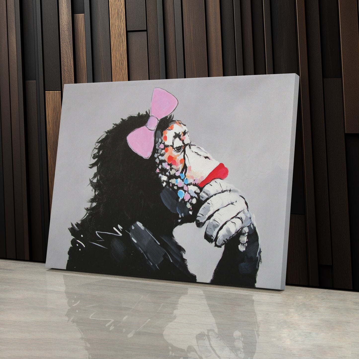 Banksy Female DJ Canvas – Street Art for Modern Wall Decor