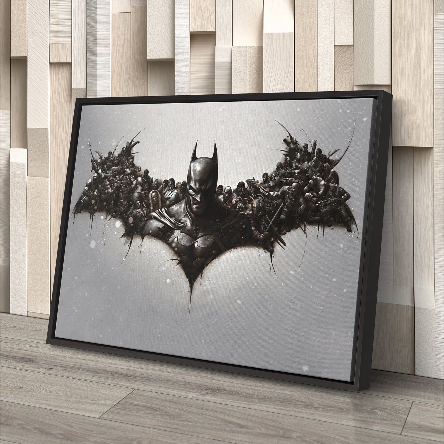 Batman Fallen Enemies Canvas – DC Comics Wall Art Gift for Superhero Fans & Kids