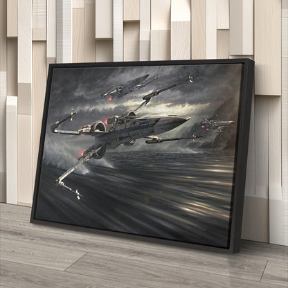 Star Wars Episode The Force Awakens X-Wing Canvas Art - Movie Decor