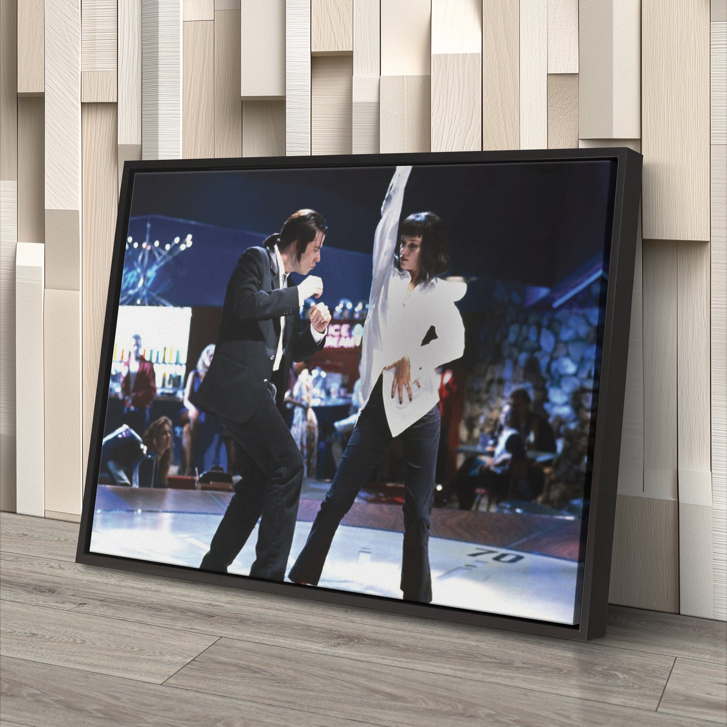 Pulp Fiction Canvas – Dance Twist Scene Movie Wall Art for Home Decor
