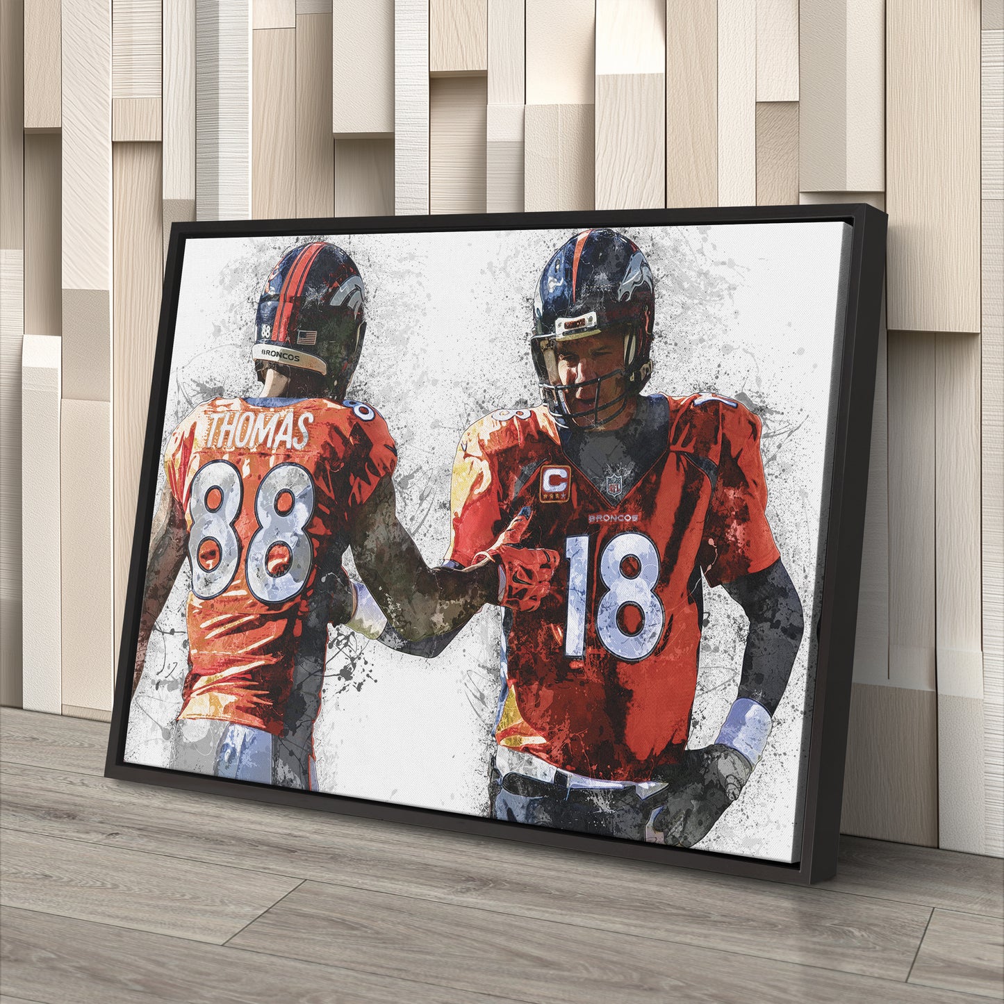 Peyton Manning & Demaryius Thomas Canvas Art – Denver Broncos Wall Decor