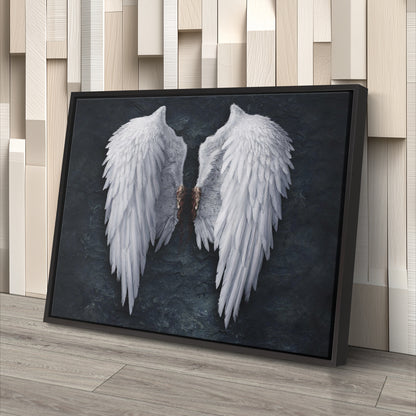 Banksy Angel Wings Canvas Wall Art Decor - Urban Street Art Poster