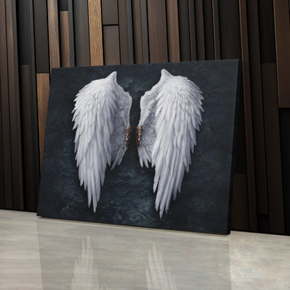 Banksy Angel Wings Canvas Wall Art Decor - Urban Street Art Poster