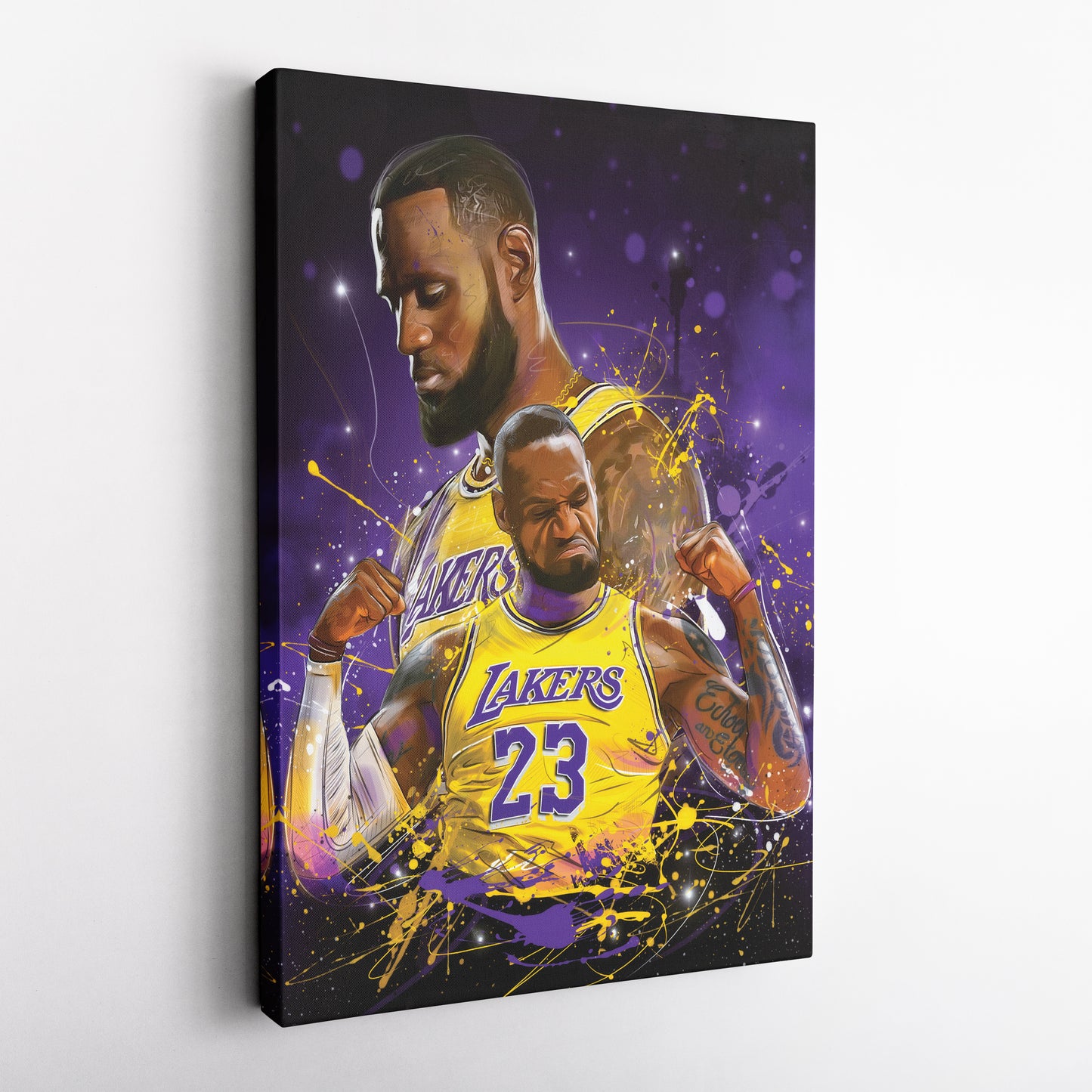 LeBron James Lakers Canvas – NBA Wall Art for Man Cave
