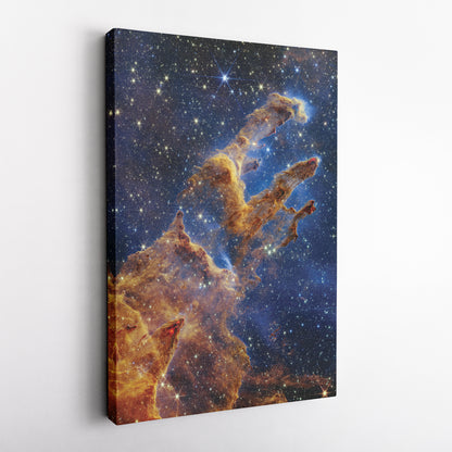 Pillars of Creation NASA Canvas Art - James Webb Space Telescope Decor