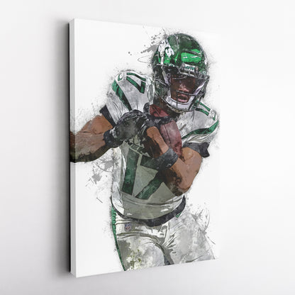 Garrett Wilson Canvas Art – New York Jets Wall Decor
