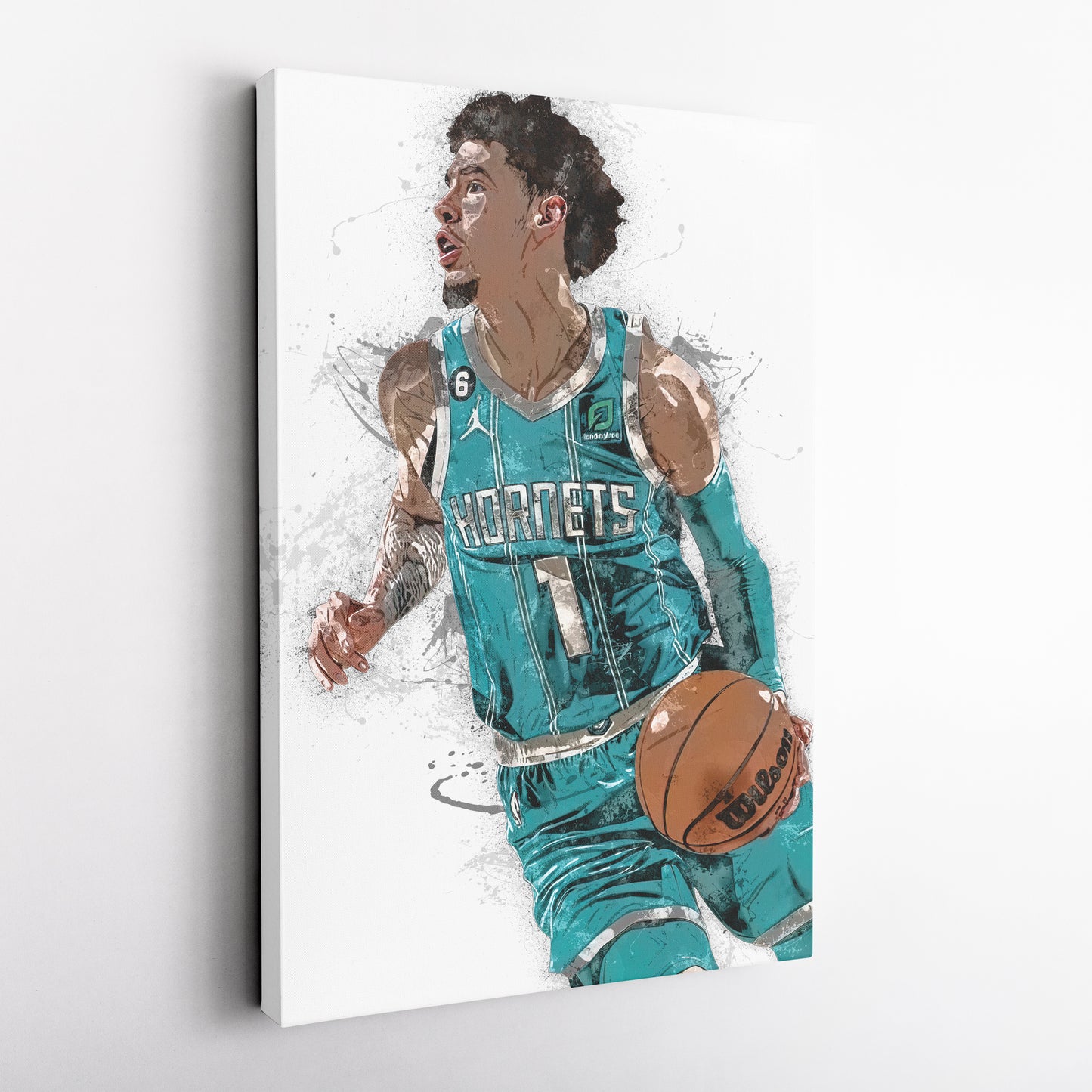 LaMelo Ball Canvas Art – Charlotte Hornets Wall Decor