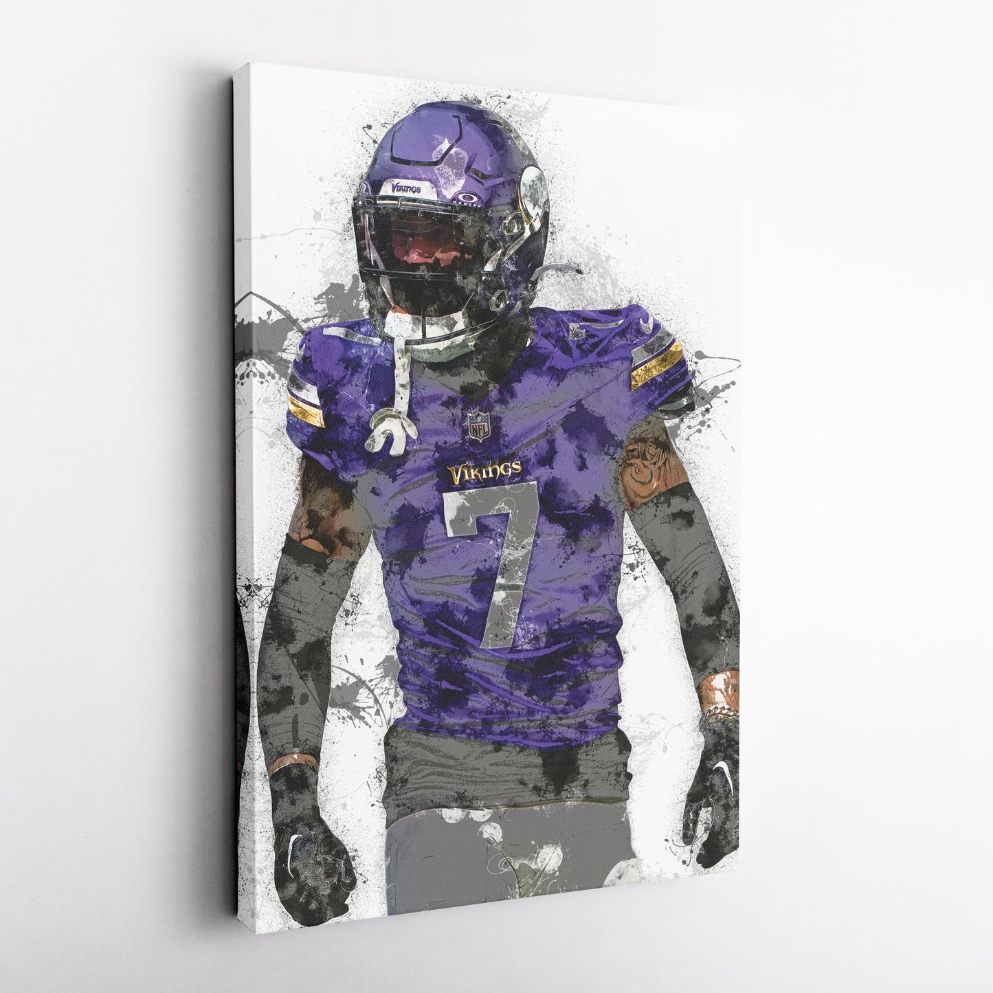 Byron Murphy Jr. Canvas Art – Minnesota Vikings Wall Decor