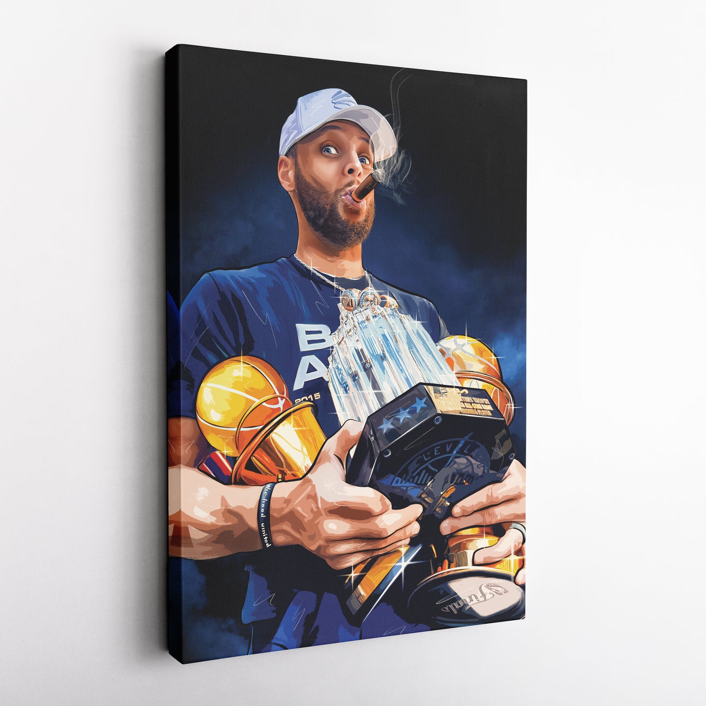 Stephen Curry Canvas – NBA Wall Art for Kids Decor