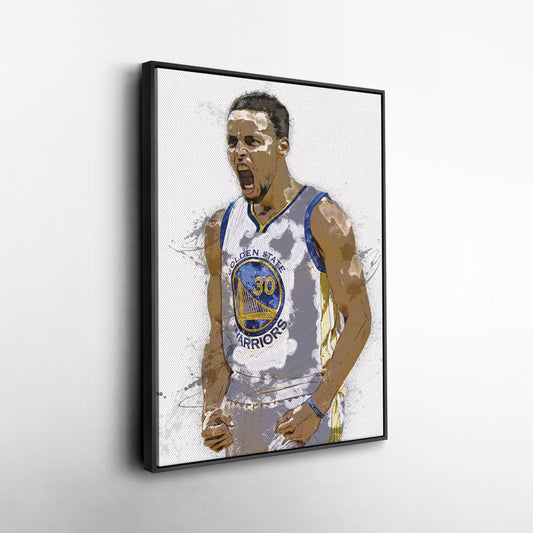 Stephen Curry Canvas Art – Golden State Warriors Wall Decor