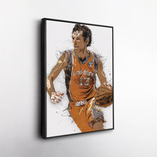 Steve Nash Canvas Art – Phoenix Suns Wall Decor