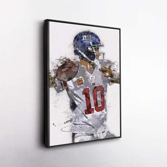Eli Manning Canvas Art – New York Giants Wall Decor