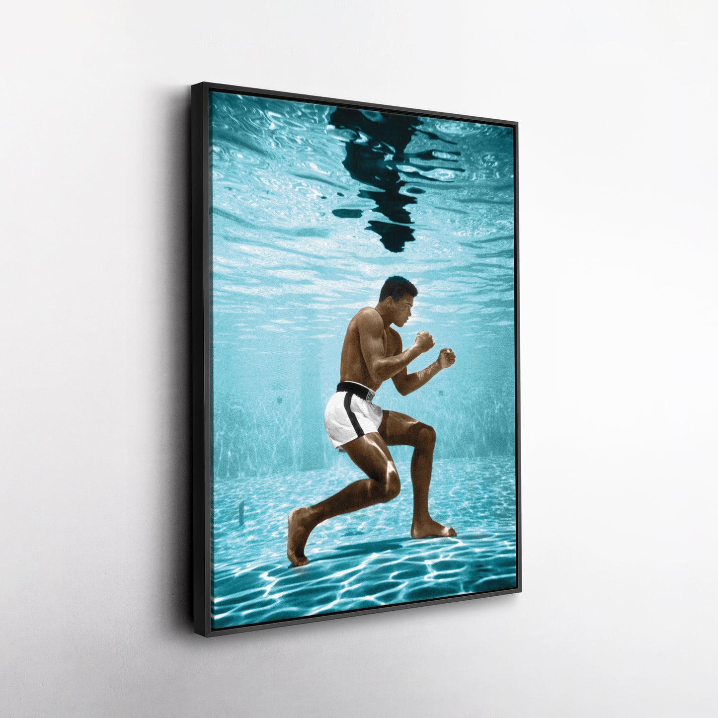 Muhammad Ali Underwater Canvas – Boxing Wall Art for Home Decor