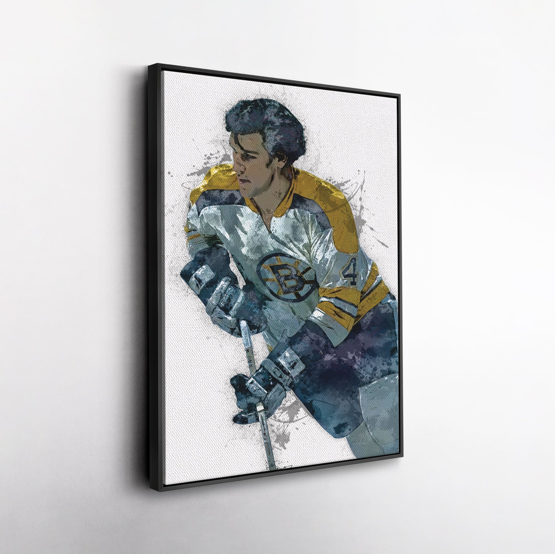 Bobby Orr Canvas Art – Boston Bruins Wall Decor