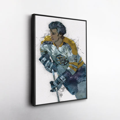Bobby Orr Canvas Art – Boston Bruins Wall Decor