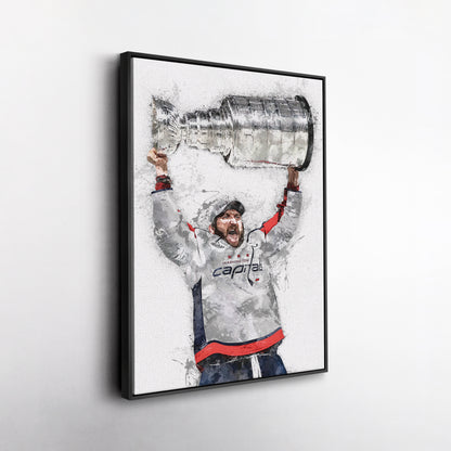 Alexander Ovechkin Canvas Art - Washington Capitals Wall Decor