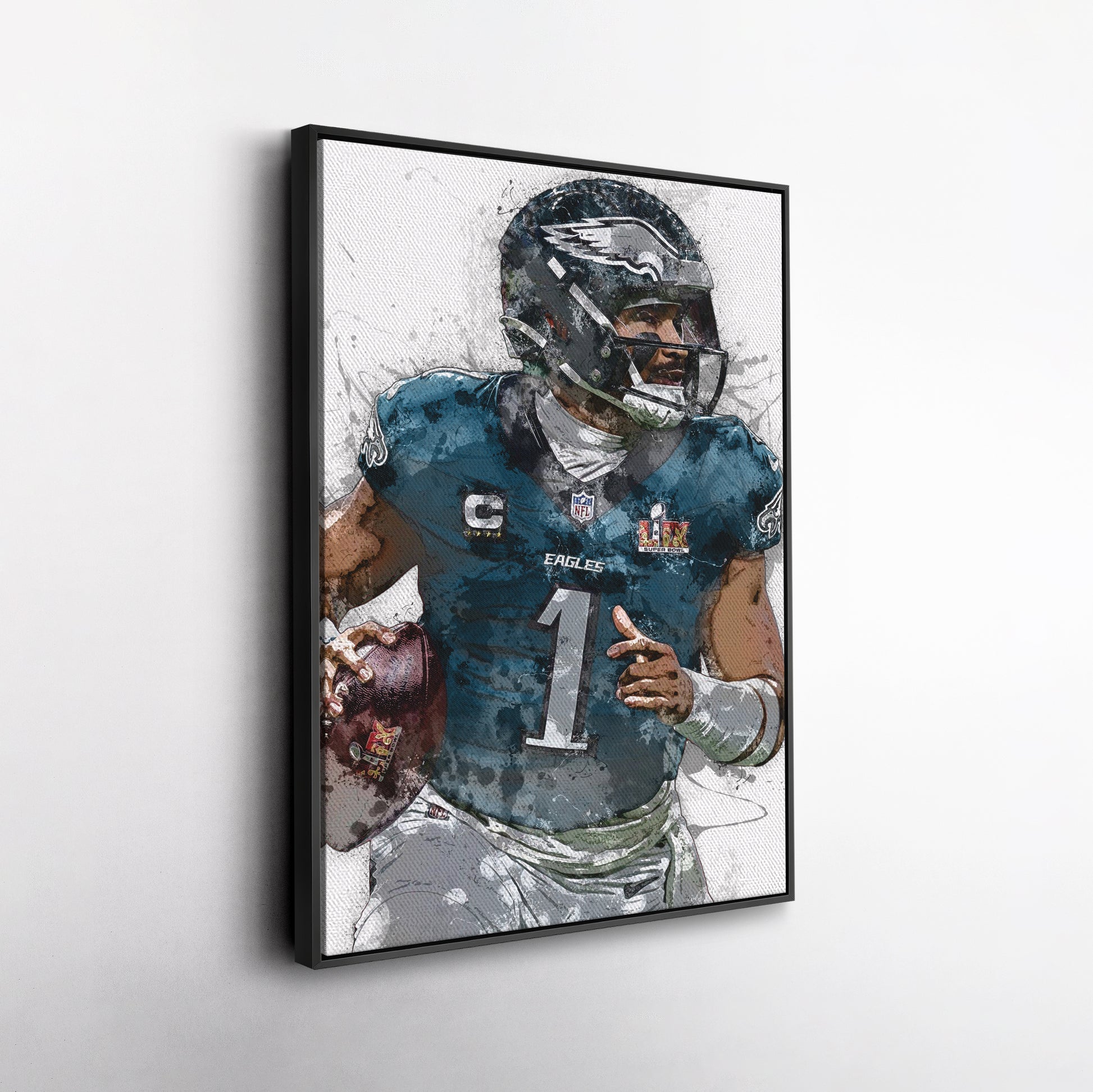 Jalen Hurts Canvas Art - Philadelphia Eagles Wall Decor