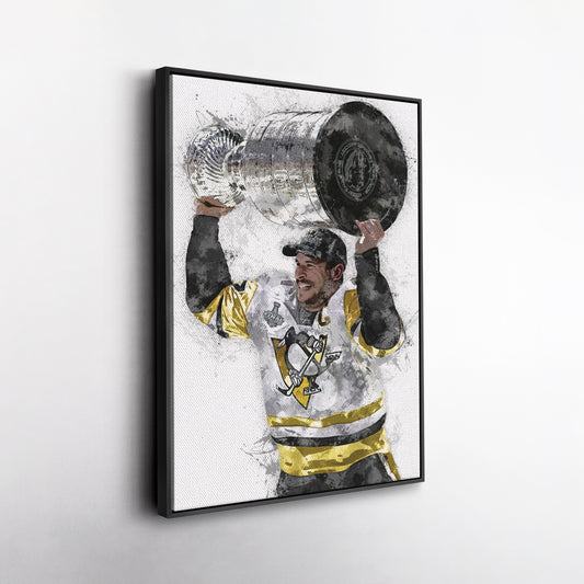 Sidney Crosby Canvas Art – Pittsburgh Penguins Wall Decor