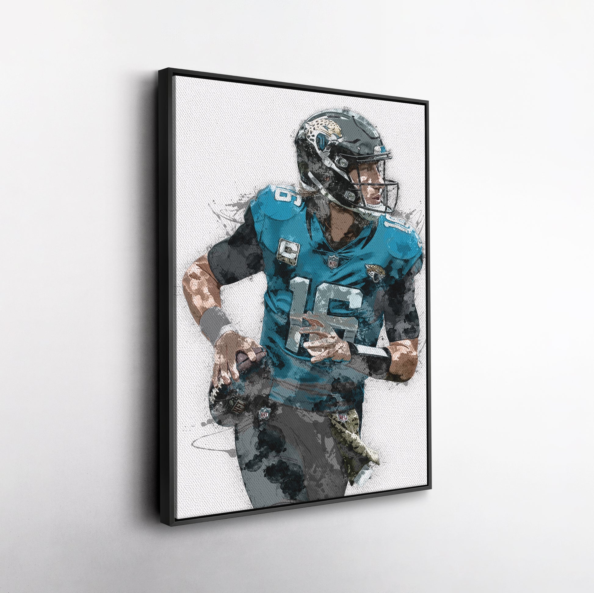 Trevor Lawrence Canvas Art – Jacksonville Jaguars Wall Decor
