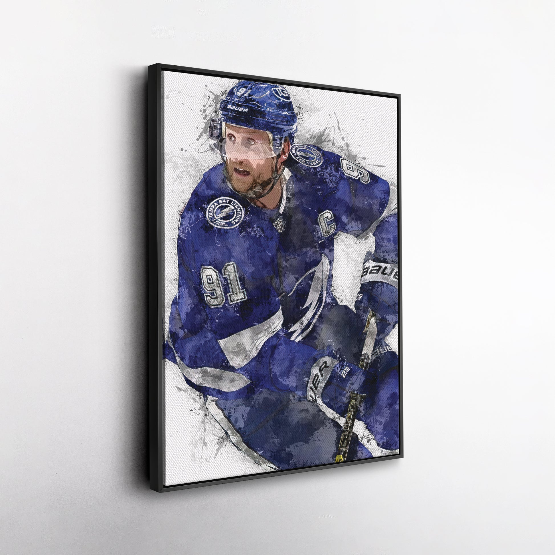 Steven Stamkos Canvas Art – Tampa Bay Lightning Wall Decor