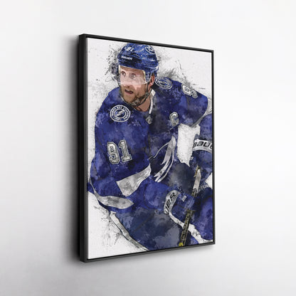 Steven Stamkos Canvas Art – Tampa Bay Lightning Wall Decor