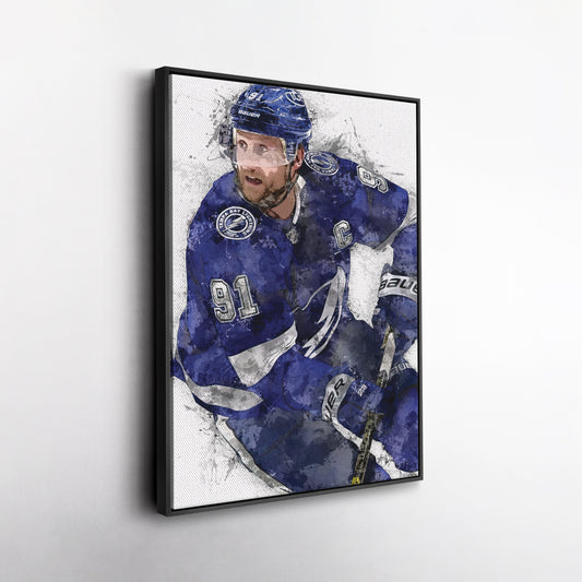 Steven Stamkos Canvas Art – Tampa Bay Lightning Wall Decor